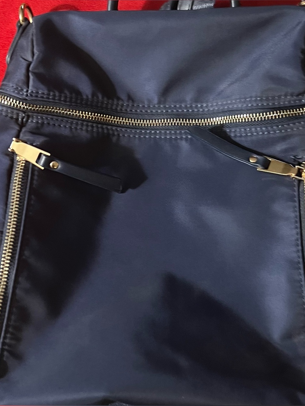 Navy Miztique Nylon Backpack